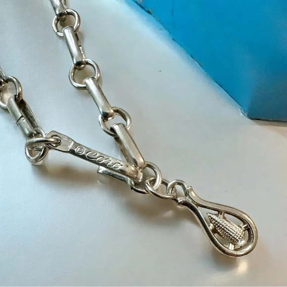 Vintage 1950’s Coro Silver Tone Choker Necklace 17” - Picture 4 of 6